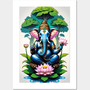 Ganesh and the tree of life Posters and Art